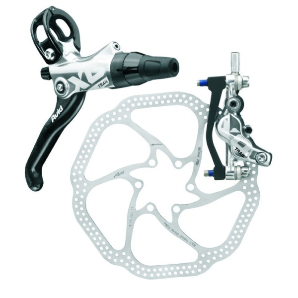 Avid X.O Trail Carbon Vorderradbremse, 160mm HS1 Rotor, silber