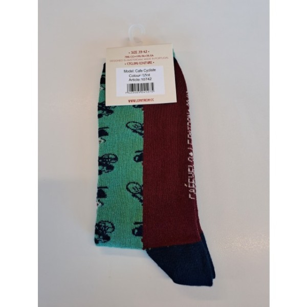 Le Patron Cafe Cycliste Socks mint