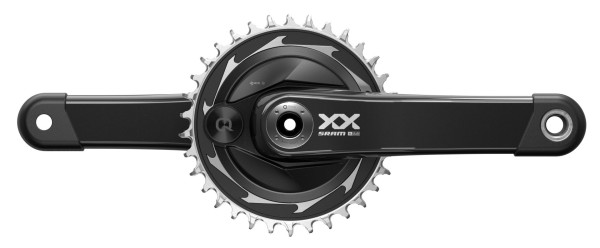 Sram Powermeter XX SL Eagle T-Type 34Z 165mm Spiderbased Q174 CL55 DUB