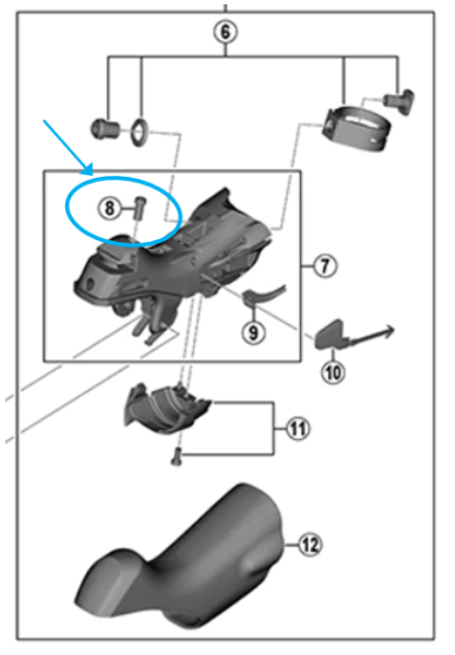 Shimano Spannschraube ST-R8000