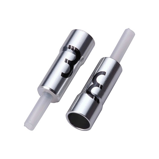 BBB Anschlaghülse Alu 4mm silber für Teflonkabel, 50 Stk