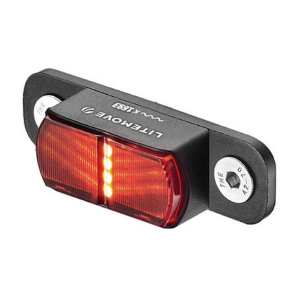 Litemove Rücklicht TS-RK E25 50mm für Gepäckträgermontage
