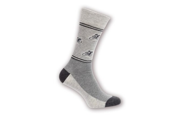 Le Patron Vintage Cyclist Socks grey melange 39-42