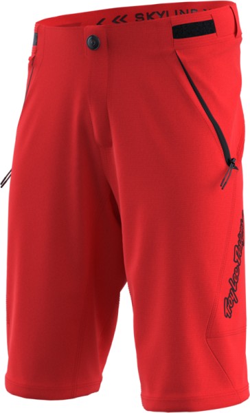 Troy Lee Designs Skyline Shorts no Liner Youth 26, Mono Fiery Red