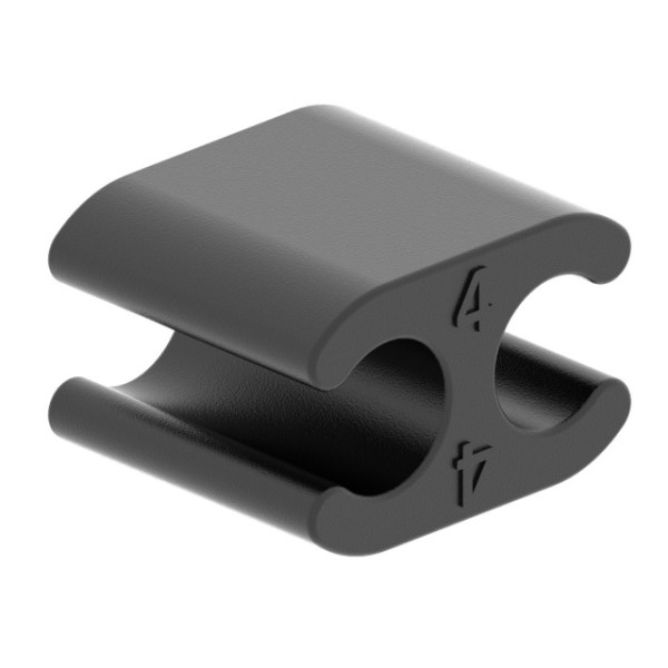 Kabelbefestigungs-Clip für 5 mm und 5 mm Hülle Set à 10 Stk. schwarz
