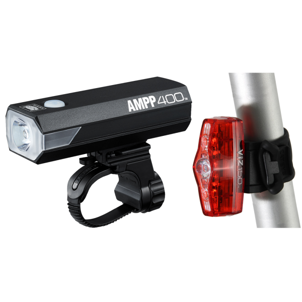 Cateye Lichtset, AMPP400 + ViZ150