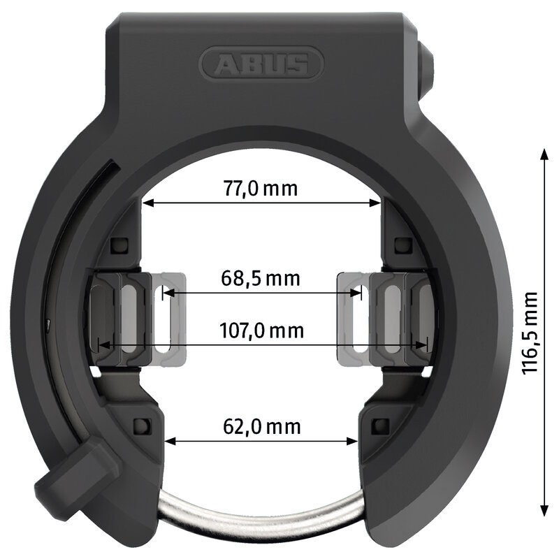 Abus Rahmenschloss Granit XPlus 6950M NR ohne Halter & Kette 6KS/100 mit  Satteltasche ST5950, Spezialschlösser, Schlösser, Velozubehör