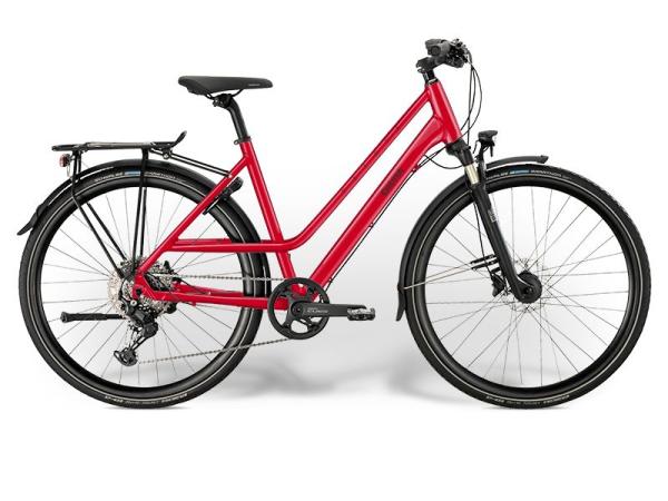 Cresta Veloce - Cues 10-Gang | M/50 | Tiefeinstieg Mixte | 608 loretta-rot glanz