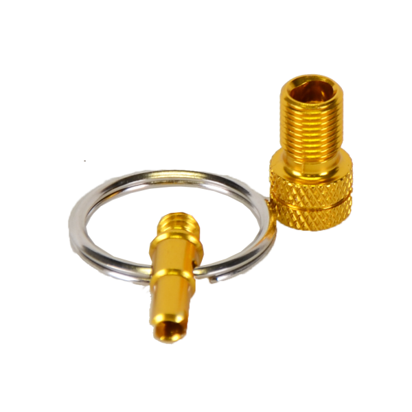 Ventiladapter, Mini-Tool Alu eloxiert gold 1 Stück