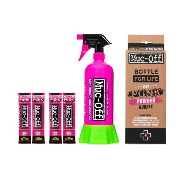 Muc-Off Punk Powder Fahrradreiniger (4pack)+Bottle