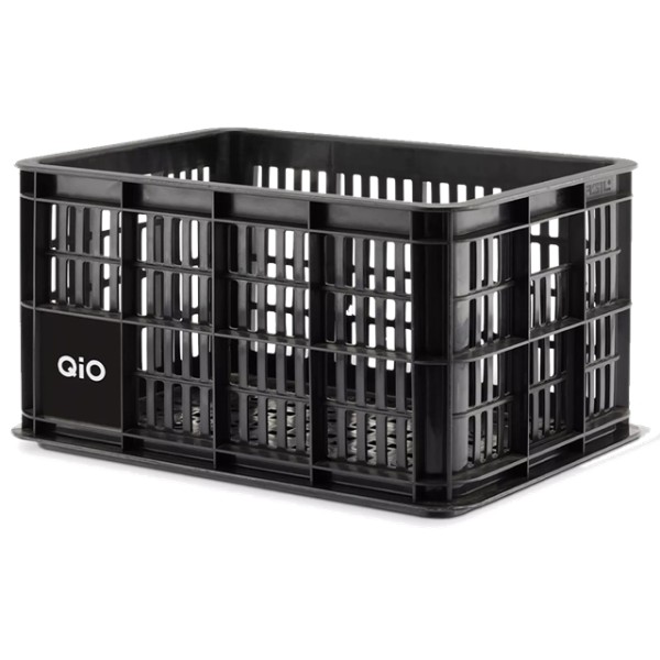QiO-Bikes Crate Box Fred schwarz Gepäckträger Transportkiste