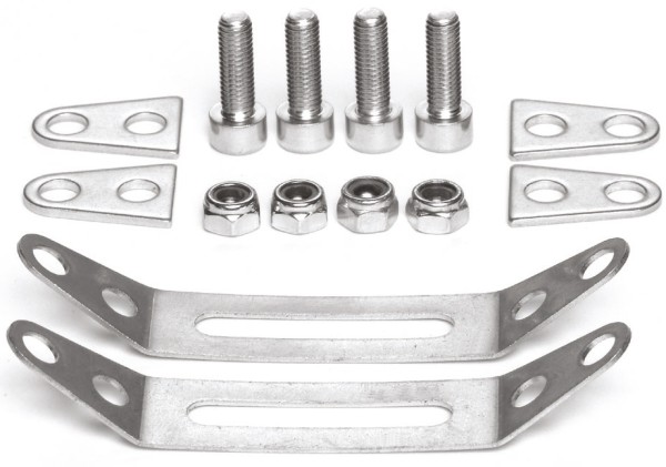Schellen Adapterset 14mm, Gepäckträgermontage an Sitzstreben ohne Ösen