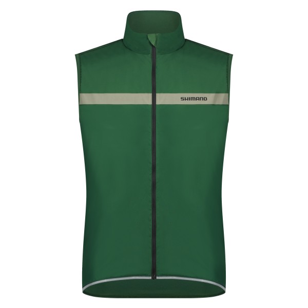 Shimano Men Evolve Wind Vest Insulated green XL