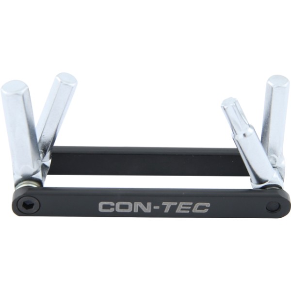 Contec Multitool MG1 Silber Schwarz - 4 Funktionen Kompakt