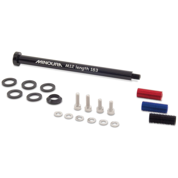 Minoura 12 mm Steckachse zur Zubehörmontage, Hinterrad