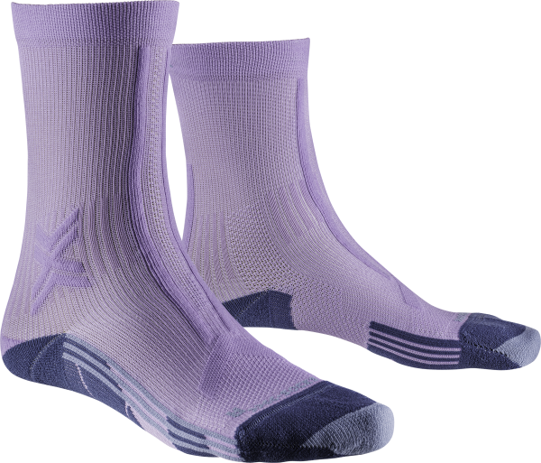 X-SOCKS Women Trail Run Discover Crew orchid/sunset blue