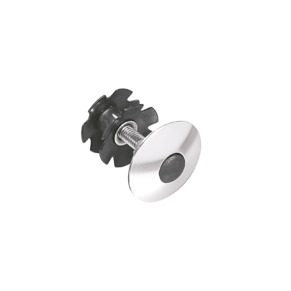 Ergotec Aheadkralle, One Time Plug 1 1/8" Ahead Kralle+Deckel+Schraube silver