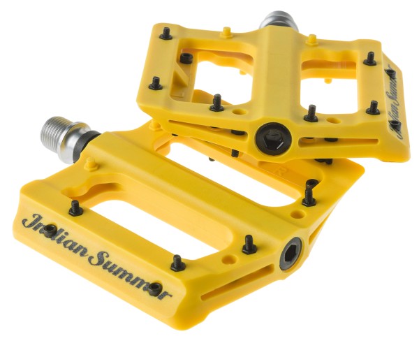 Indian Summer Standing Bear Pedal, austauschbare Pins. Yellow.