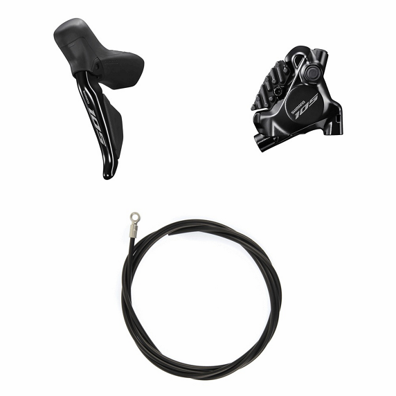Shimano Scheibenbremsen-Set 105 BR-R7170 mit ST-R7170 Di2 vorne