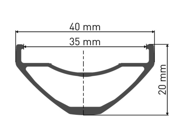 H 612 Felge DB 27.5" 35 28L