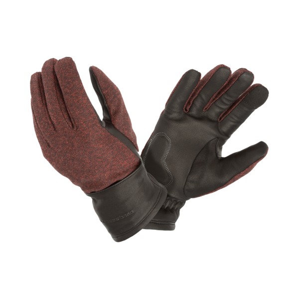 Cabrio Handschuhe Damen fischgrat rot XS