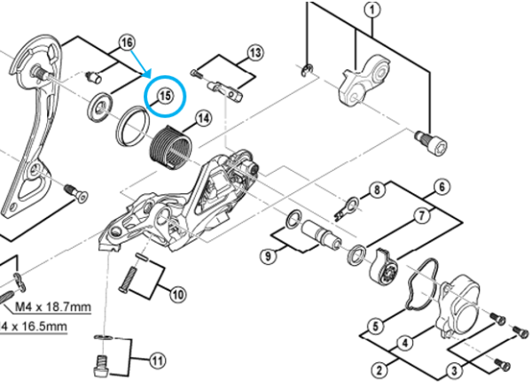 Shimano Dichtring P RD-M985