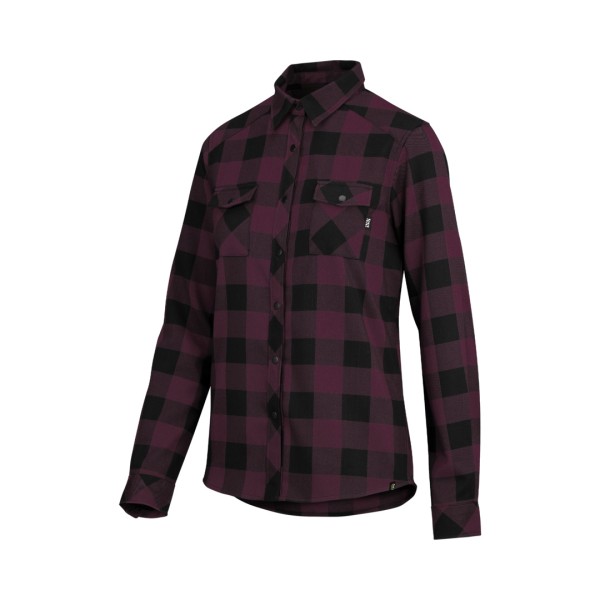iXS Women's Carve Digger Shirt raisin-schwarz 42