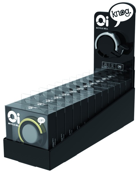 Knog Glocken Oi 12er Box 22.2 mm assortiert inkl. Muster Glocke