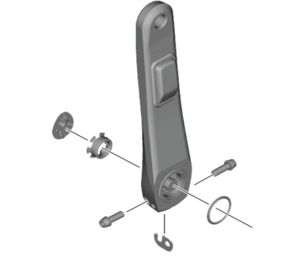 Shimano Kurbel FC-R8100-P links 170 mm
