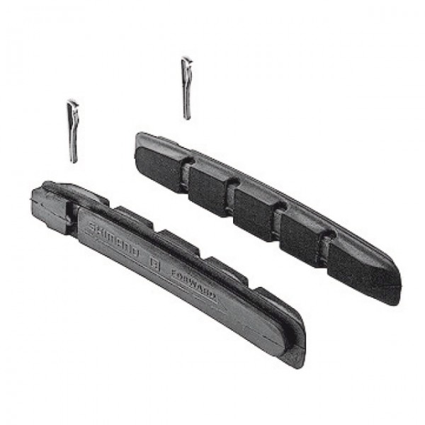 Shimano Bremsgummi M70R2 + 1 mm mit Befestigungsschrauben Paar Blister