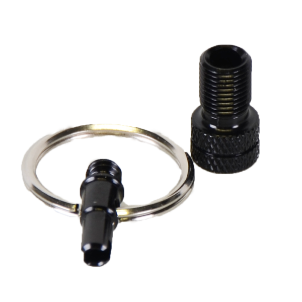 by.Schulz Ventiladapter, Mini-Tool Alu eloxiert black 10er Set