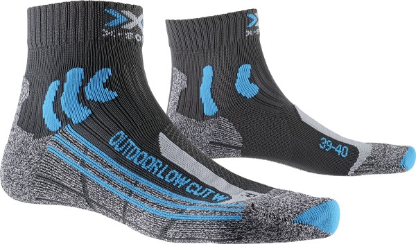 X-SOCKS Women Trek Outdoor low cut anthracite/turquoise