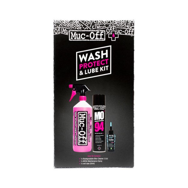 Muc-Off Wash, Protect and Wet Lube Kit