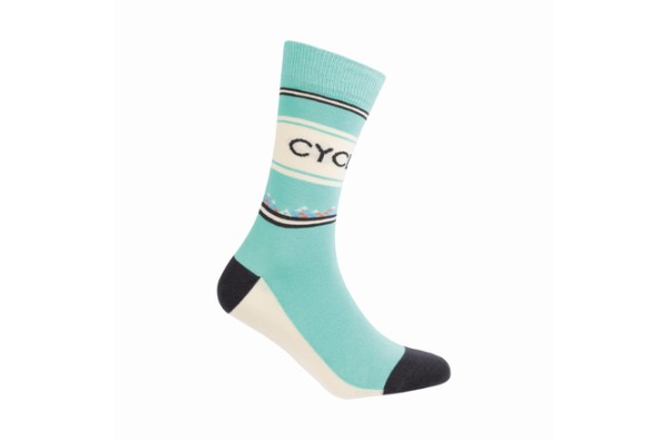 Le Patron Cyclismo Socks celeste
