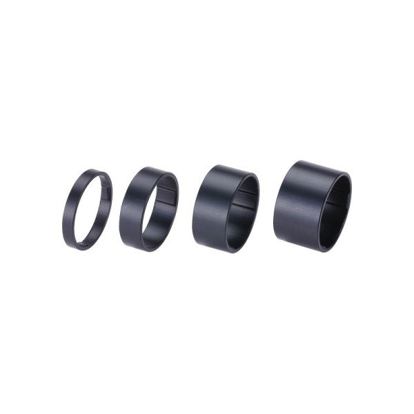 BBB Spacer 1 1/8', 5/10/15/20mm matt schwarz