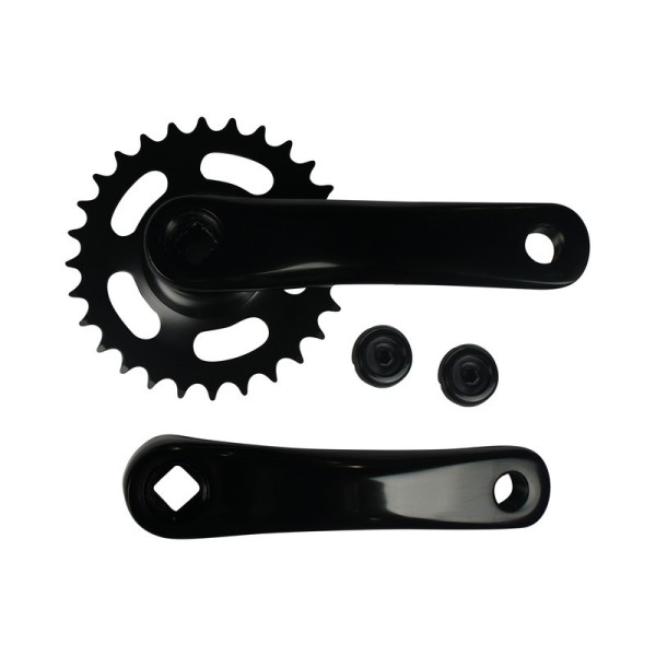 Mustang Kettenradgarnitur 28Z. 127mm Alu schwarz