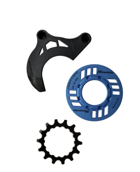 Miranda Kettenschutz-Set für E-Bike inkl. Kettenblatt 14 Zähne und Kettenführung für GEN2