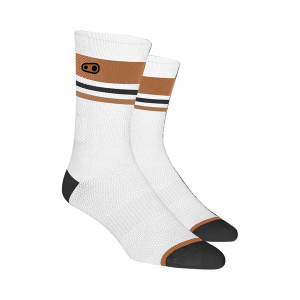 Socken Trail weiss-braun-schwarz L-XL