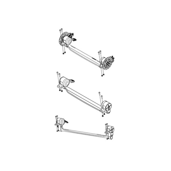 Thule Achsset komplett für Chariot Sport 2 - Zubehör & Ersatzteile