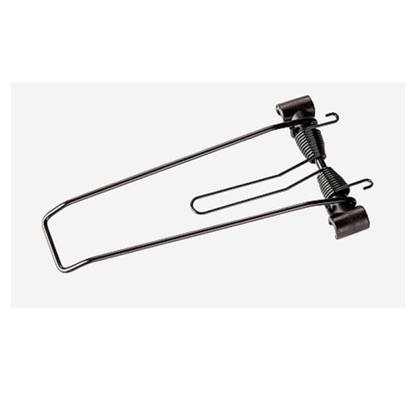 Federklappe, Clamp-it black, Rohr Ø 12 mm, Plattform-Innenmass 70 mm