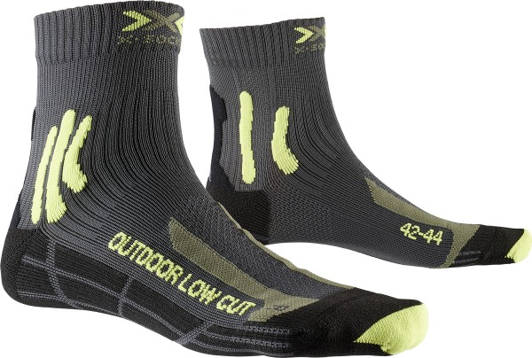 X-SOCKS Men Trek Outdoor low cut anthracite/lime