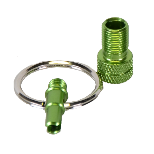 Ventiladapter, Mini-Tool Alu eloxiert green 1 Stück