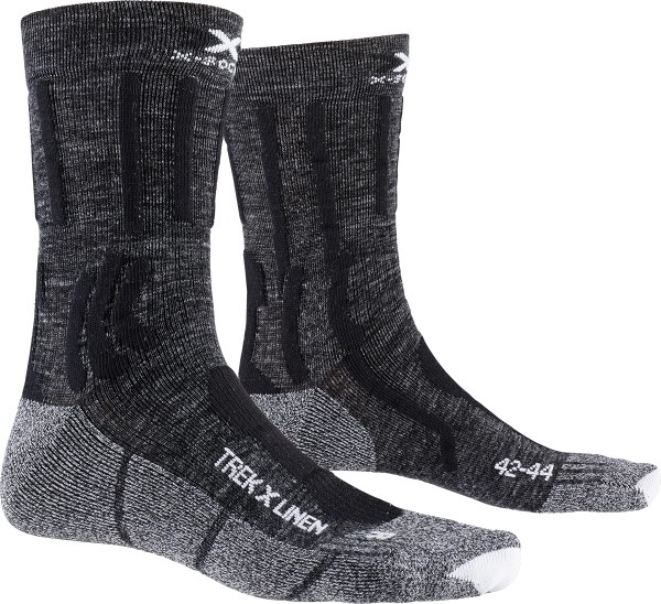 X-SOCKS Men Trek X Linen dolomite grey melange/opal black