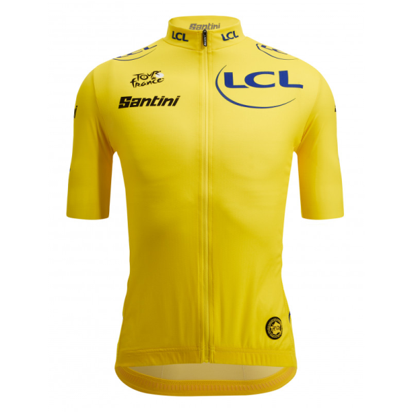 Santini Kurzarmtrikot, TDF LEADER YELLOW, Herren XXL