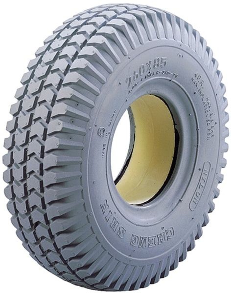 Pneu 3.00-4" (ø 100mm) grau