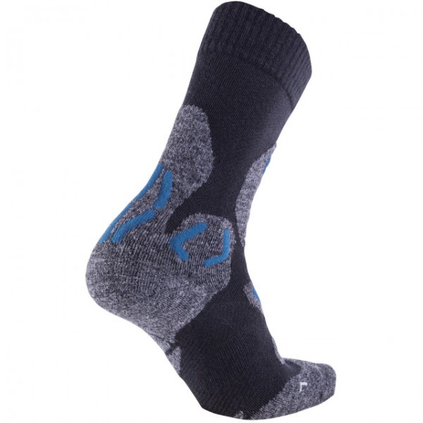 UYN Man Trekking Winter Merino Socks anthracite melange / petrol blue