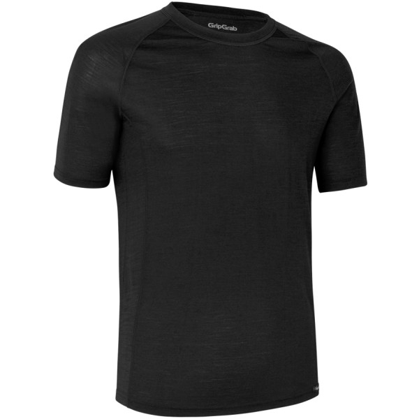 GGMerinoShortSlBaseLayerLblack Sleeve Base Layer, Black, L