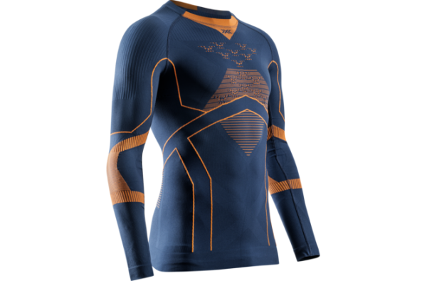 X-BIONIC Men Energy Accumulator Light Shirt LS marine/orange
