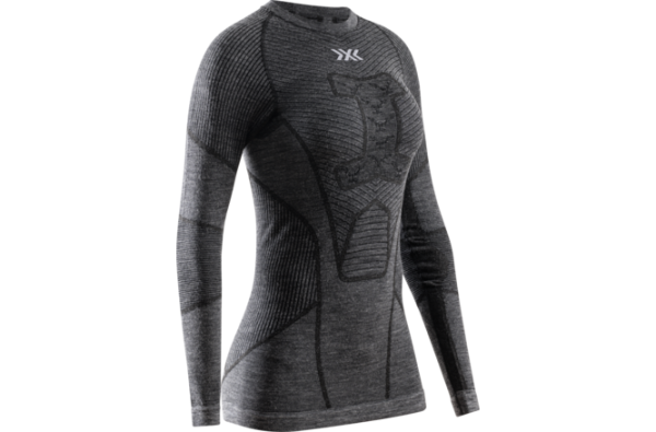 X-BIONIC Women Symbio Merino Shirt LS rhino grey