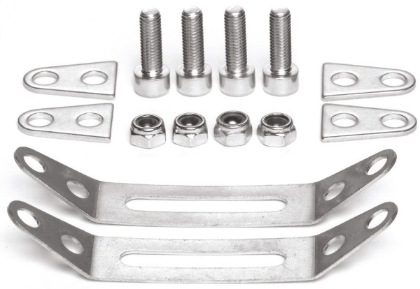 Tubus Schellen Adapterset 21-22mm, Gepäckträgermontage an Sitzstreben ohne Ösen